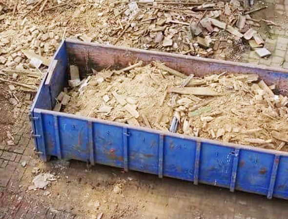 Der Containerdienst im Einsatz